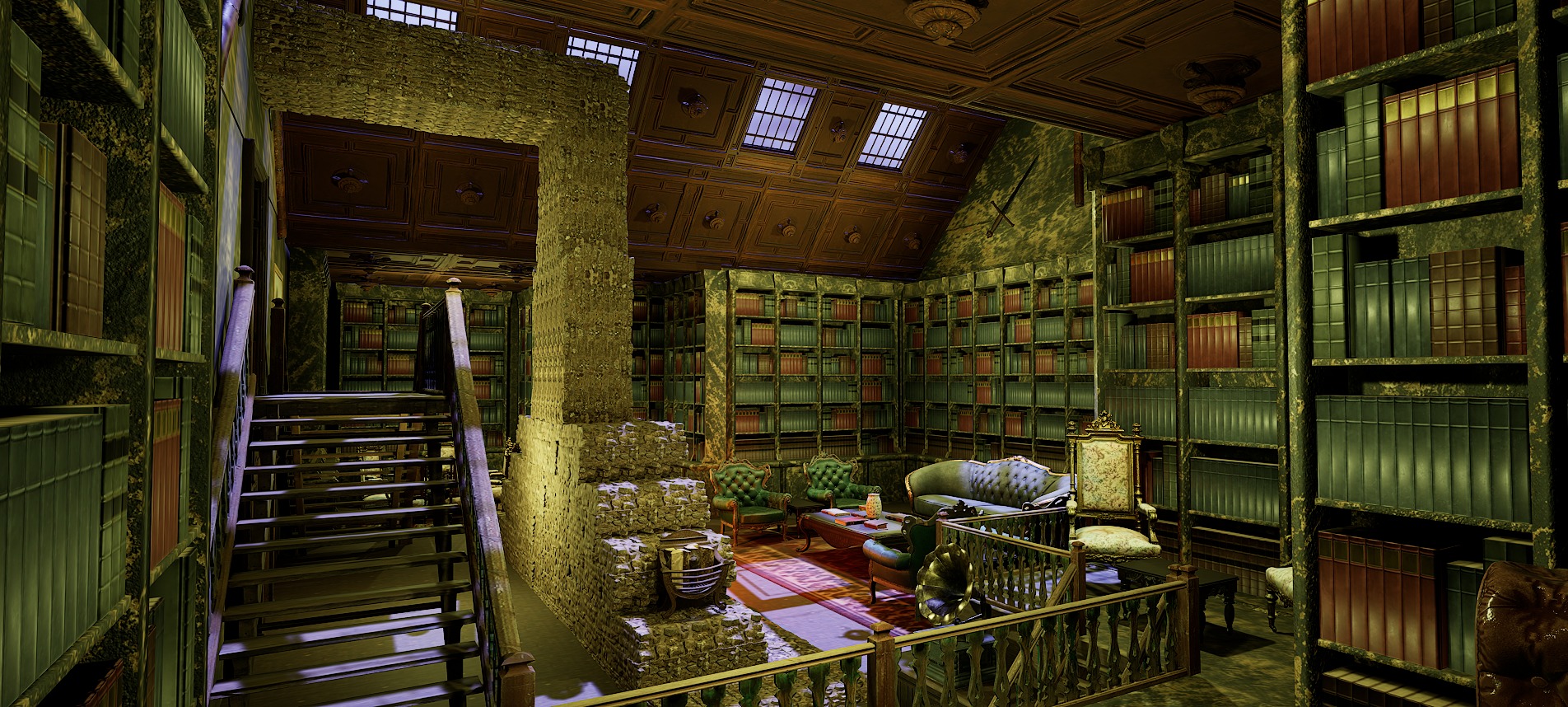 Cozy Victorian Fantasy Hall 3D model_30