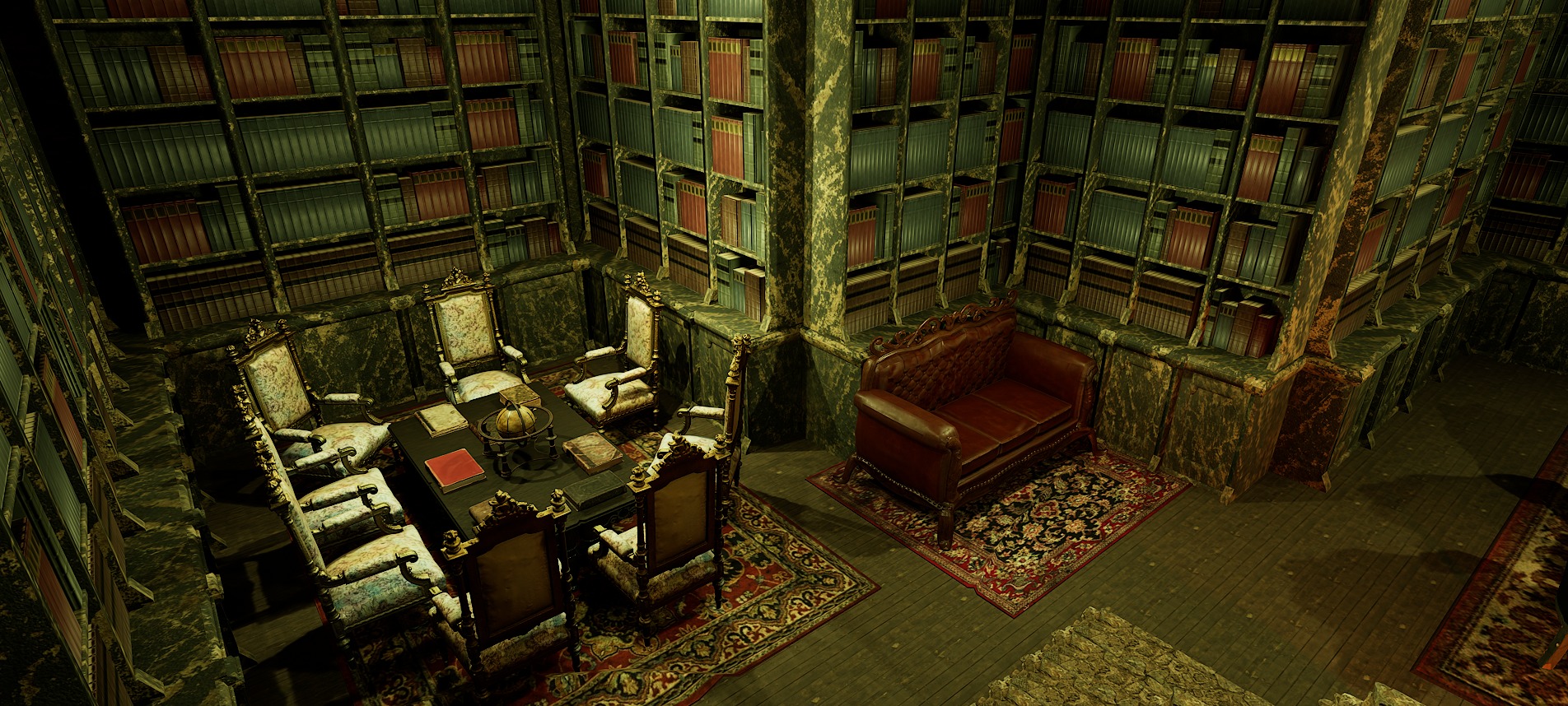 Cozy Victorian Fantasy Hall 3D model_16