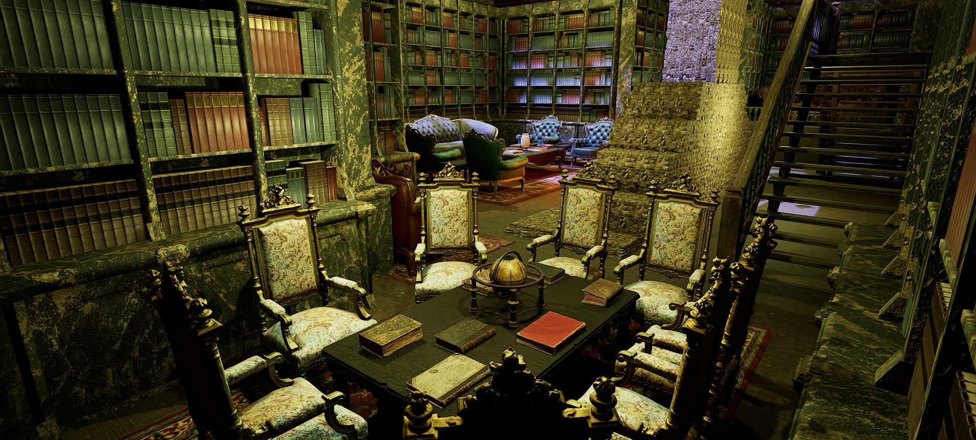 Cozy Victorian Fantasy Hall 3D model_21