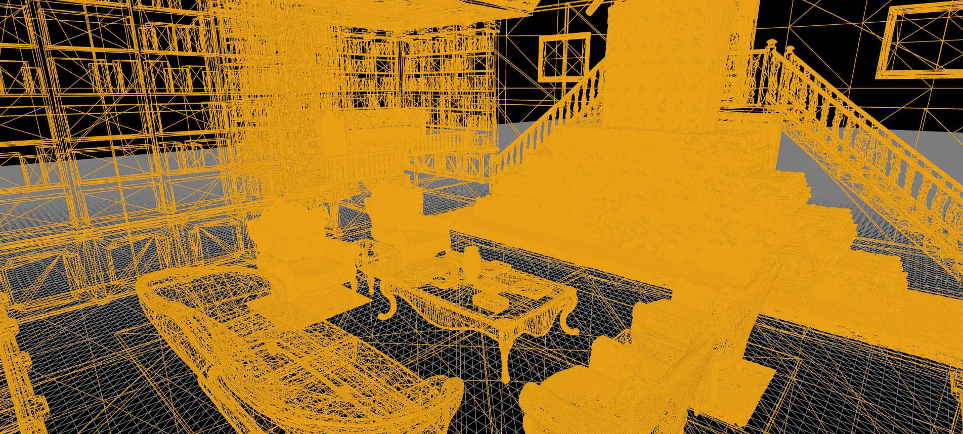 Cozy Victorian Fantasy Hall 3D model_44