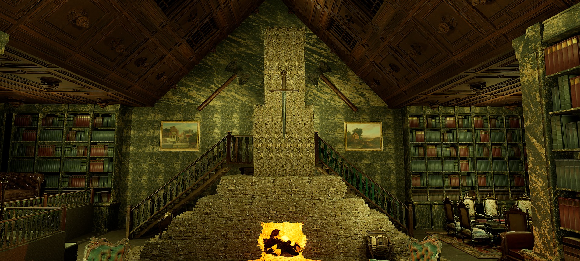 Cozy Victorian Fantasy Hall 3D model_37