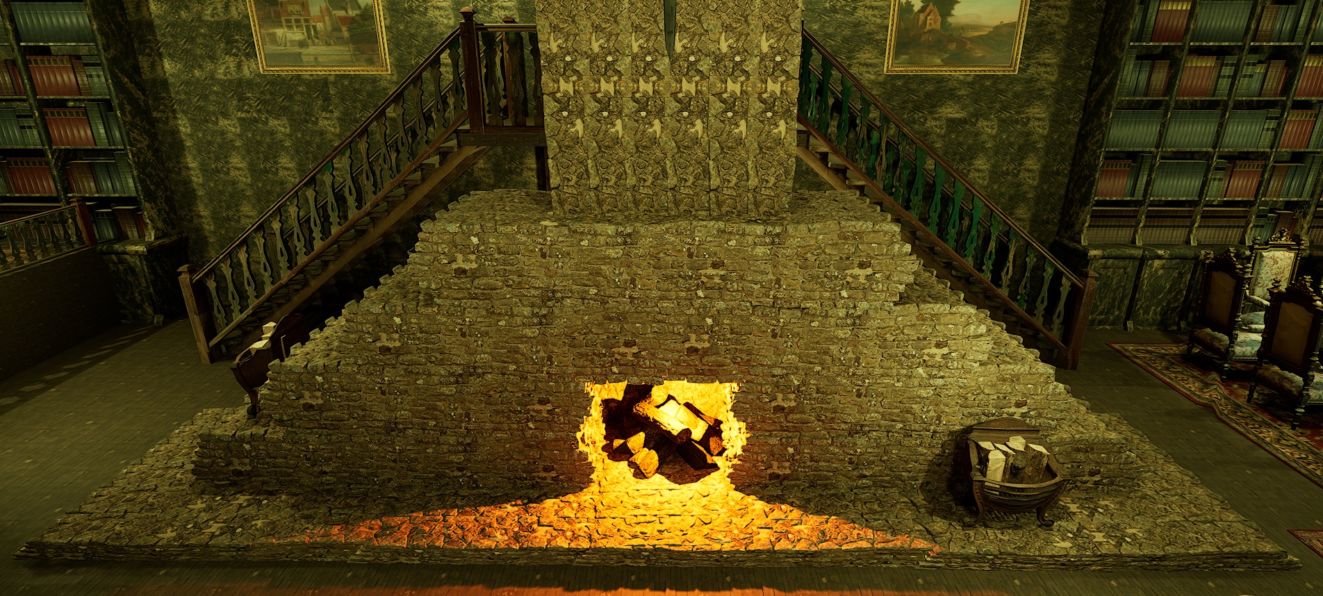 Cozy Victorian Fantasy Hall 3D model_36