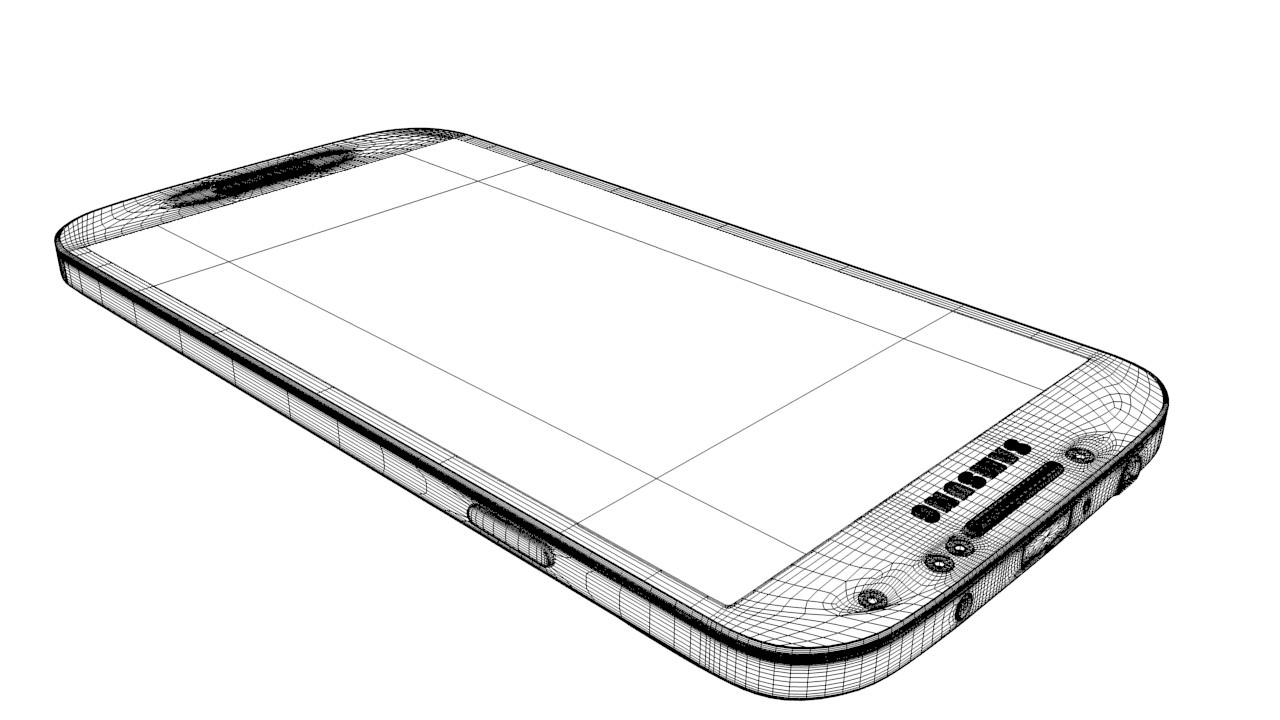 Samsung Galaxy S4 Smartphone 3D model_14
