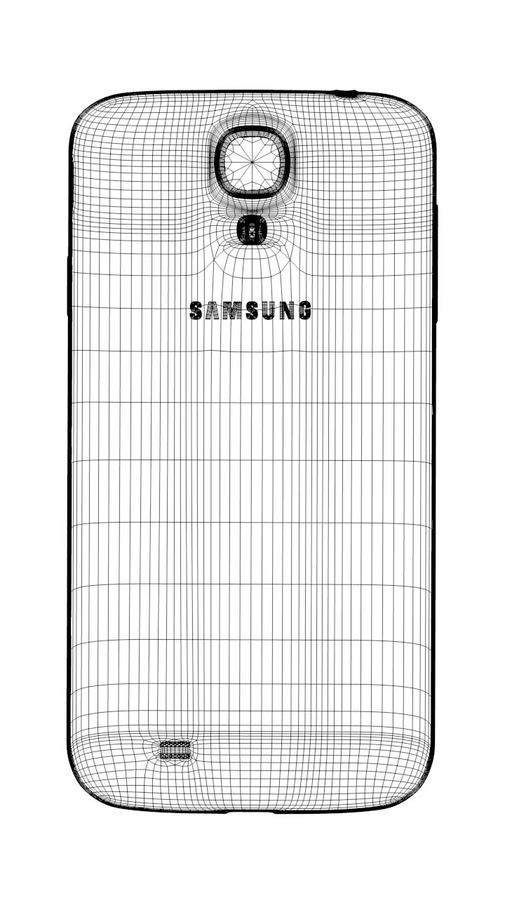 Samsung Galaxy S4 Smartphone 3D model_12