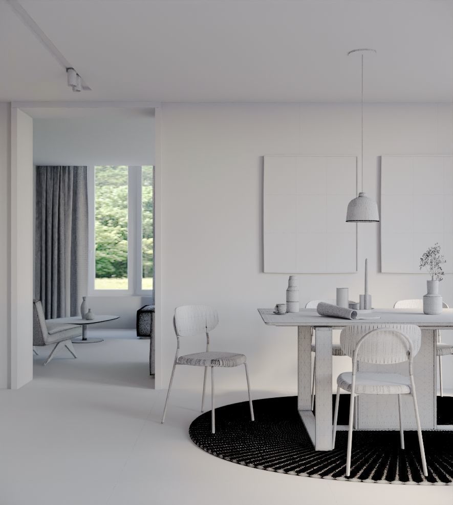 Dining Set 04 3D model_3