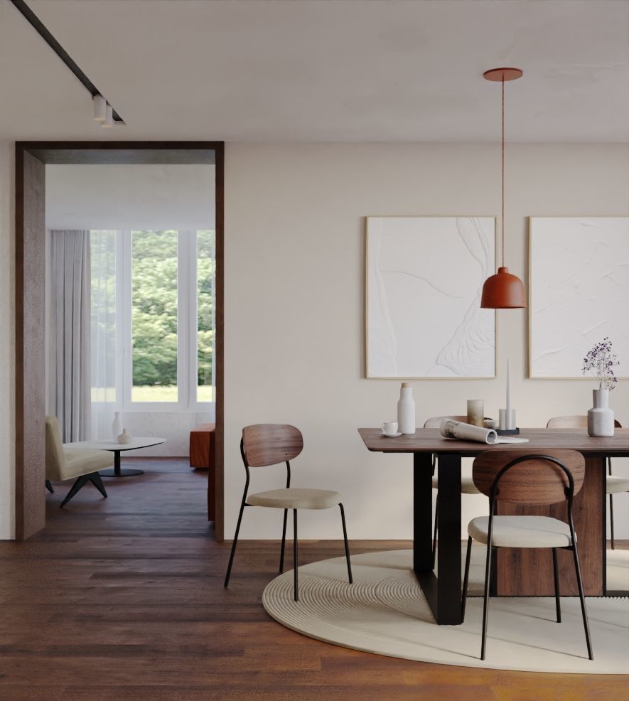 Dining Set 04 3D model_2