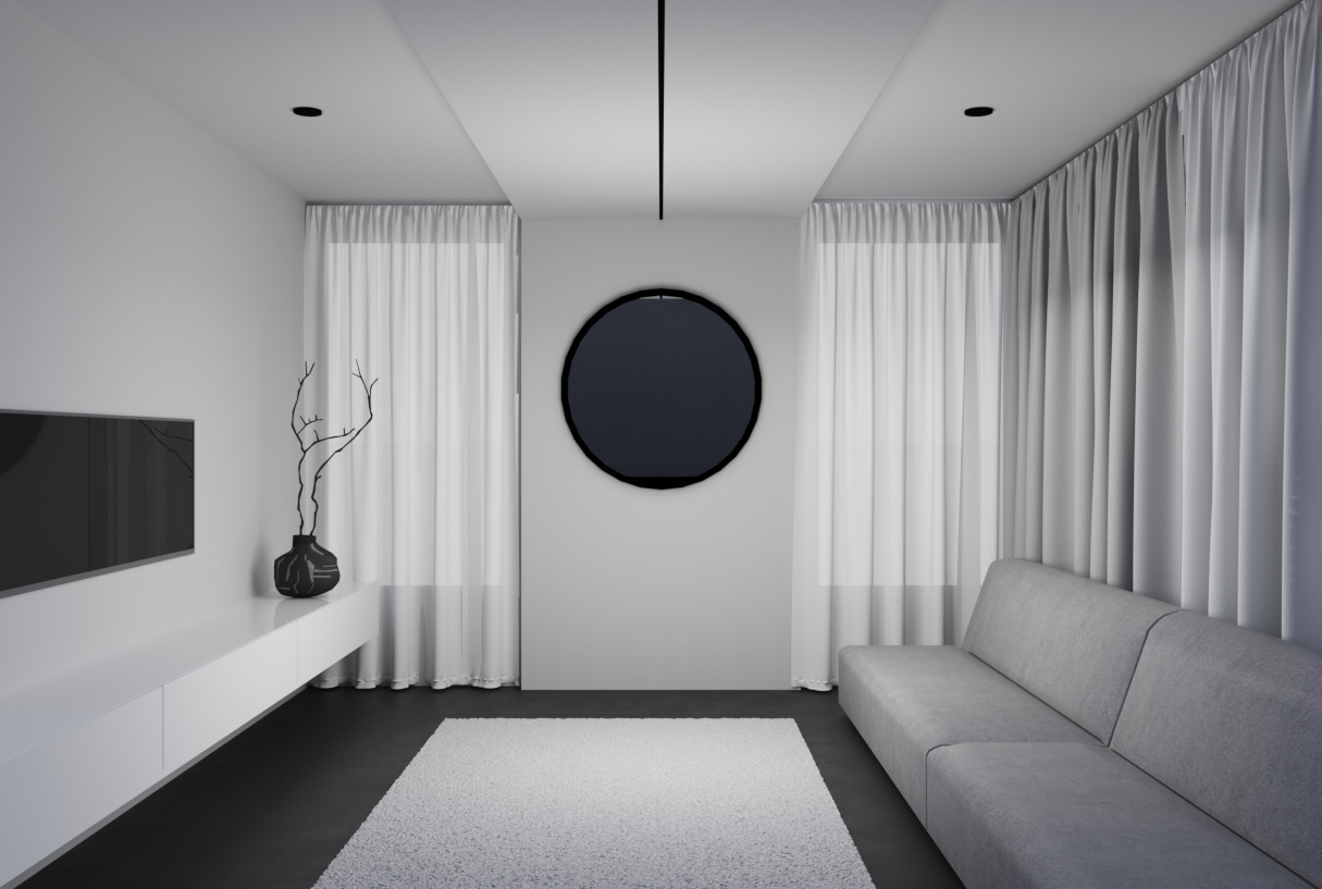 Japanese room design 3D model_1