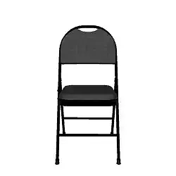 Modern Black 3D Chair - 48x30x50 cm