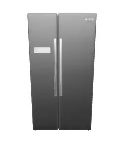 Modern Side-by-Side Refrigerator 3D Model for Kitchen Design Low-poly 3D model_0