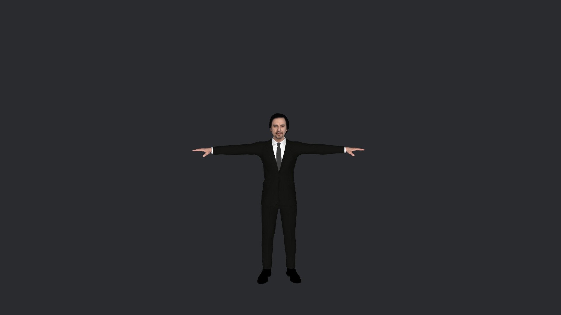 Al-Pacino Hyper Realistic Full Body Fully Rigged 3D Character Low-poly 3D model_3
