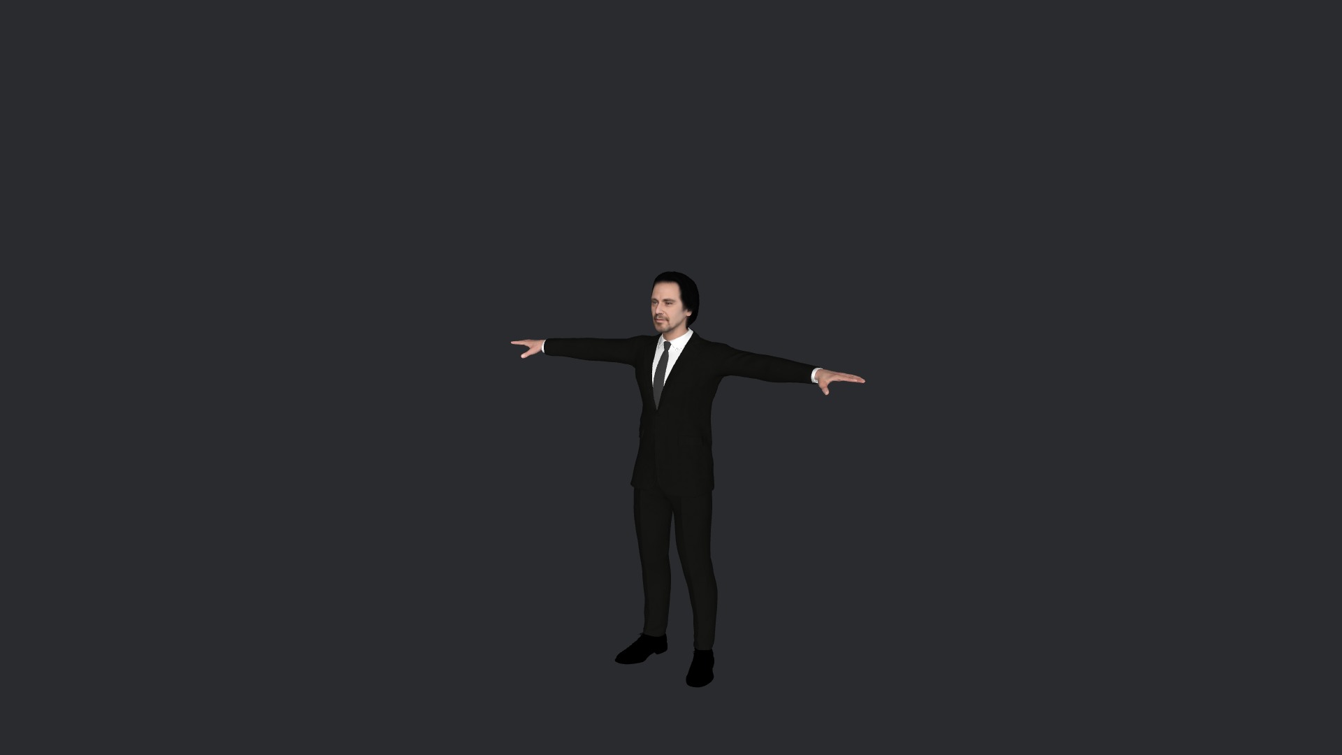 Al-Pacino Hyper Realistic Full Body Fully Rigged 3D Character Low-poly 3D model_2
