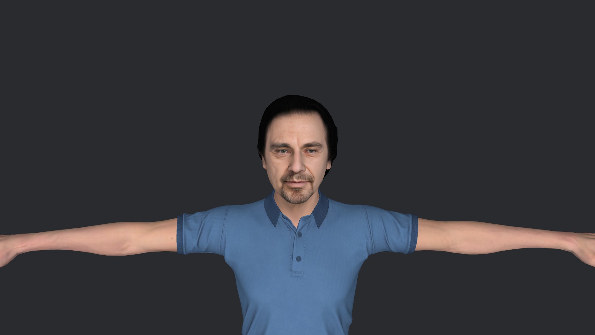 Al-Pacino Hyper Realistic Full Body Fully Rigged 3D Character Low-poly 3D model_17