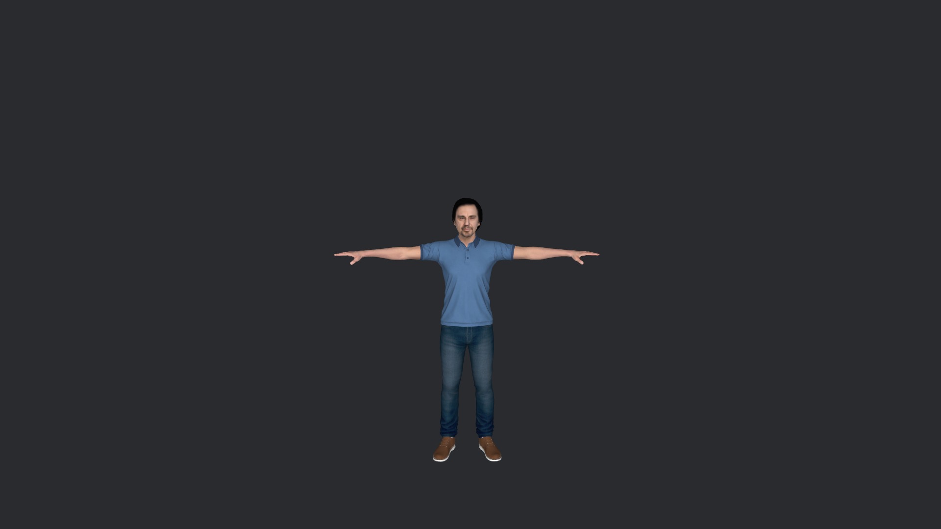 Al-Pacino Hyper Realistic Full Body Fully Rigged 3D Character Low-poly 3D model_25