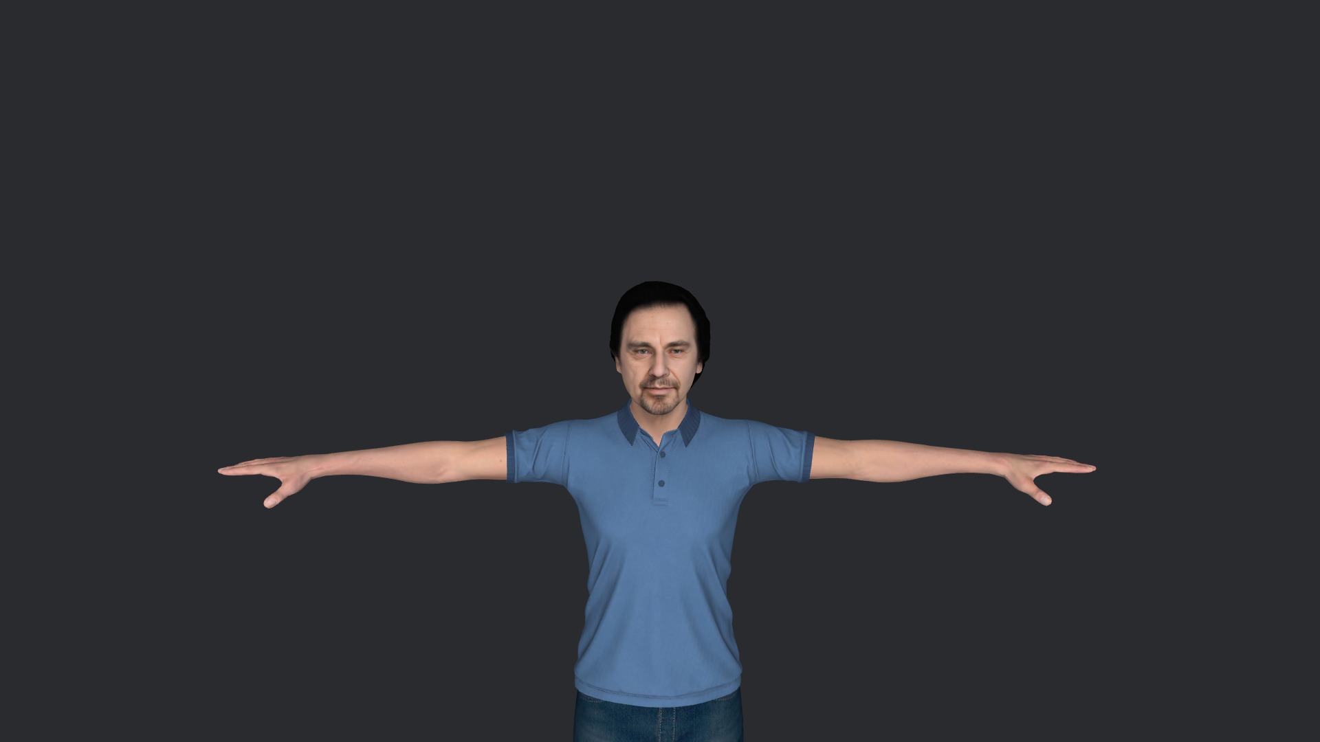 Al-Pacino Hyper Realistic Full Body Fully Rigged 3D Character Low-poly 3D model_22