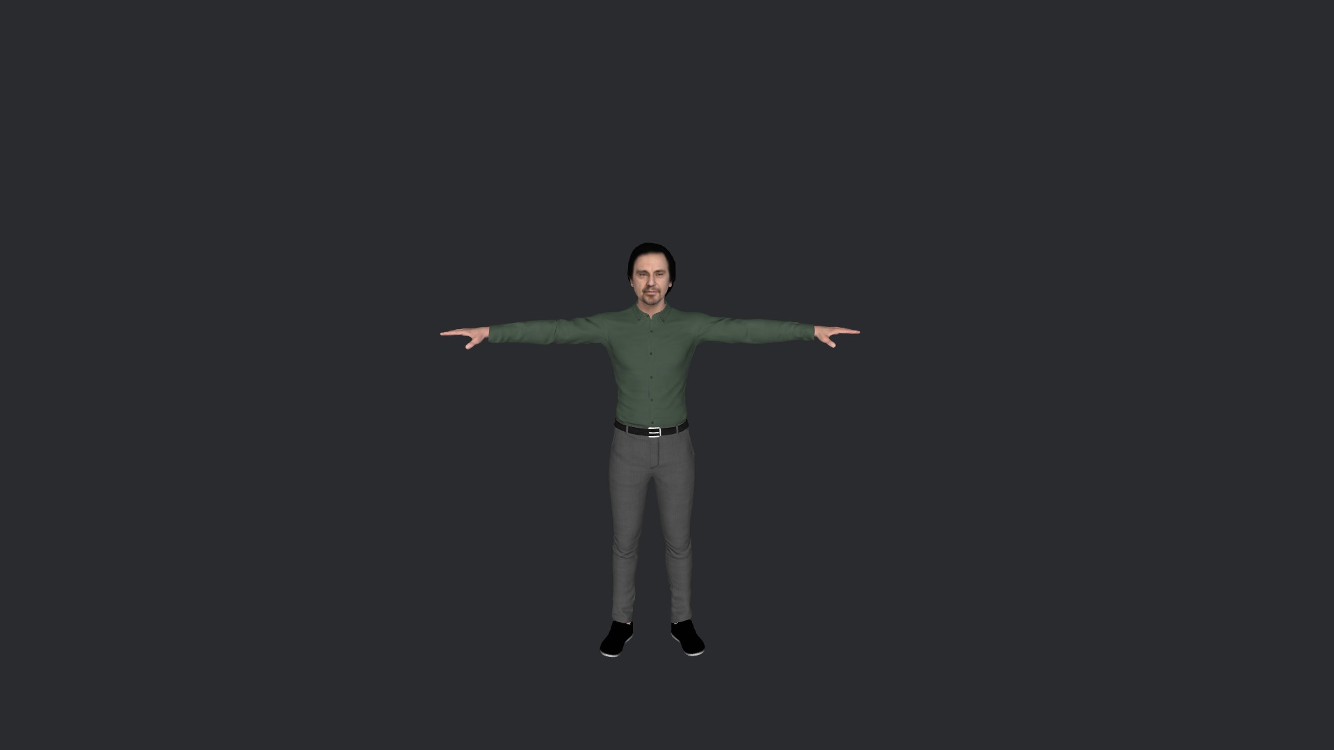 Al-Pacino Hyper Realistic Full Body Fully Rigged 3D Character Low-poly 3D model_7