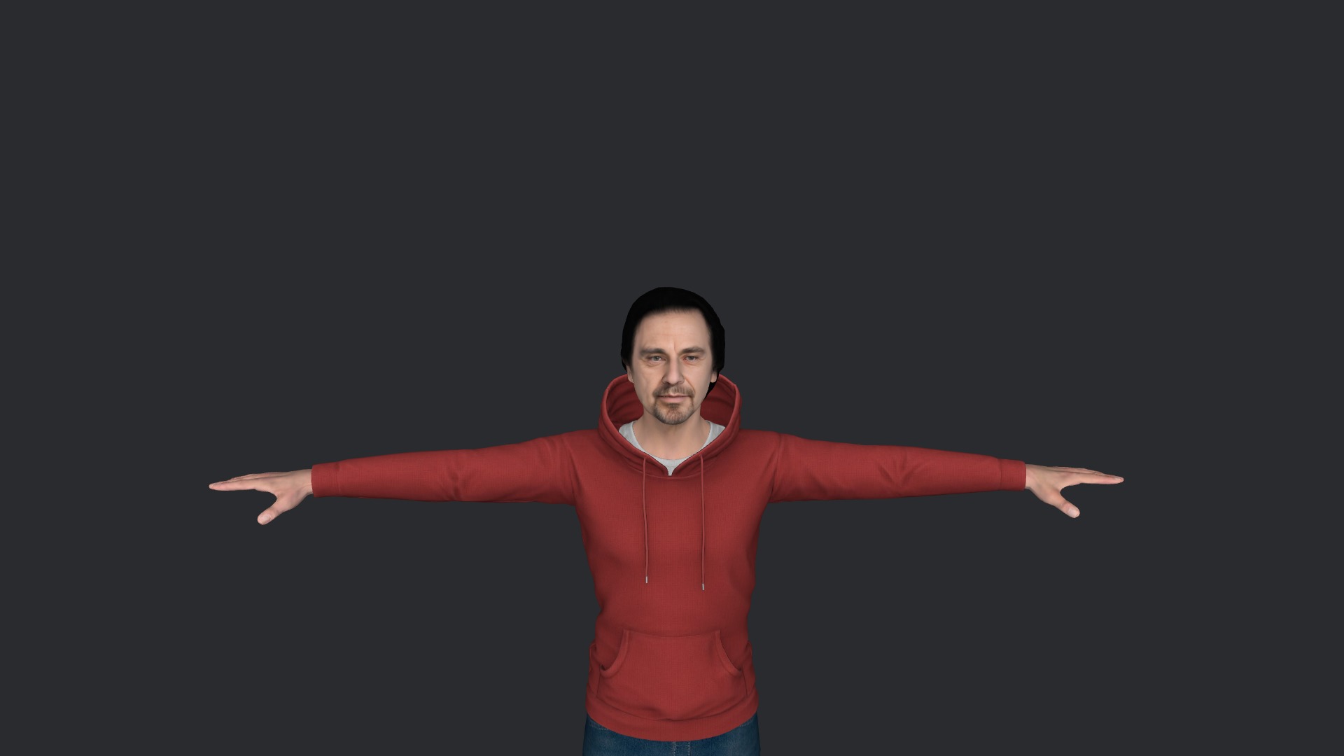 Al-Pacino Hyper Realistic Full Body Fully Rigged 3D Character Low-poly 3D model_16