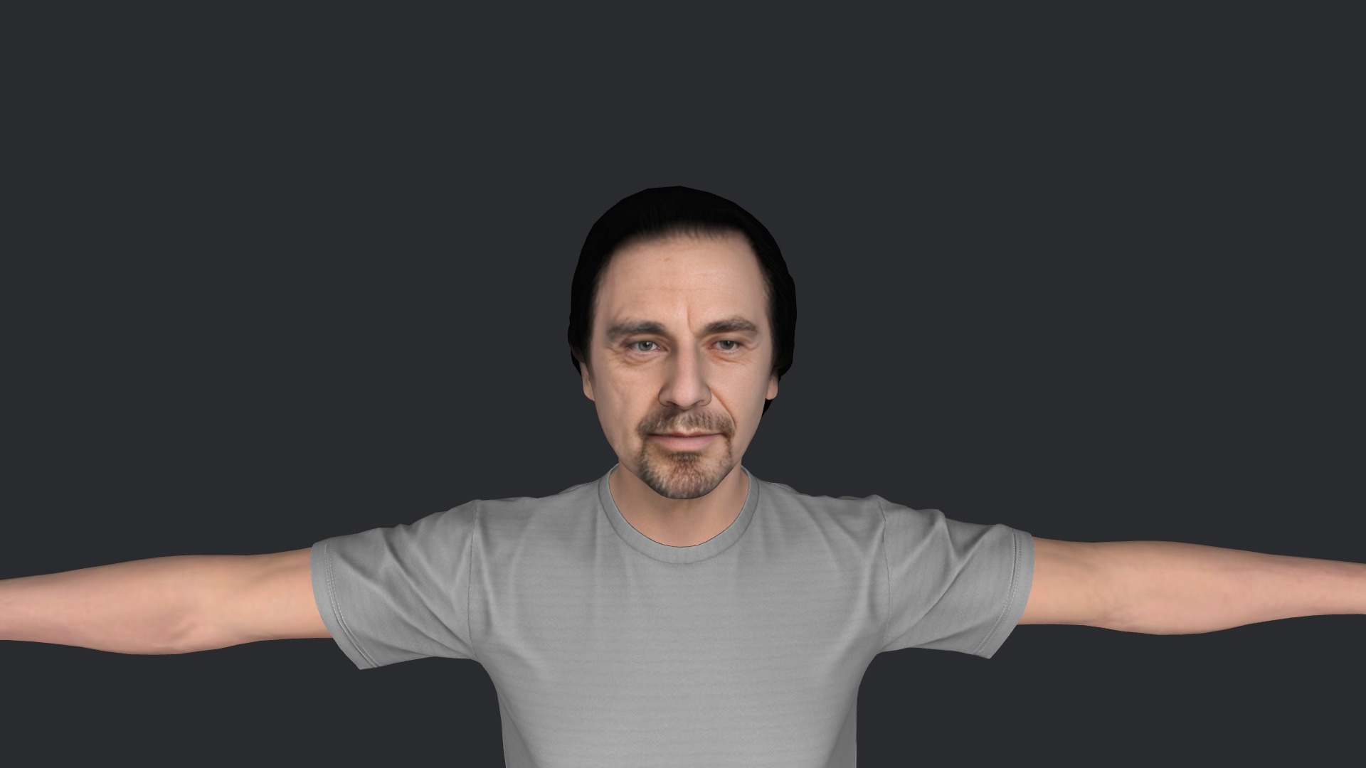 Al-Pacino Hyper Realistic Full Body Fully Rigged 3D Character Low-poly 3D model_24