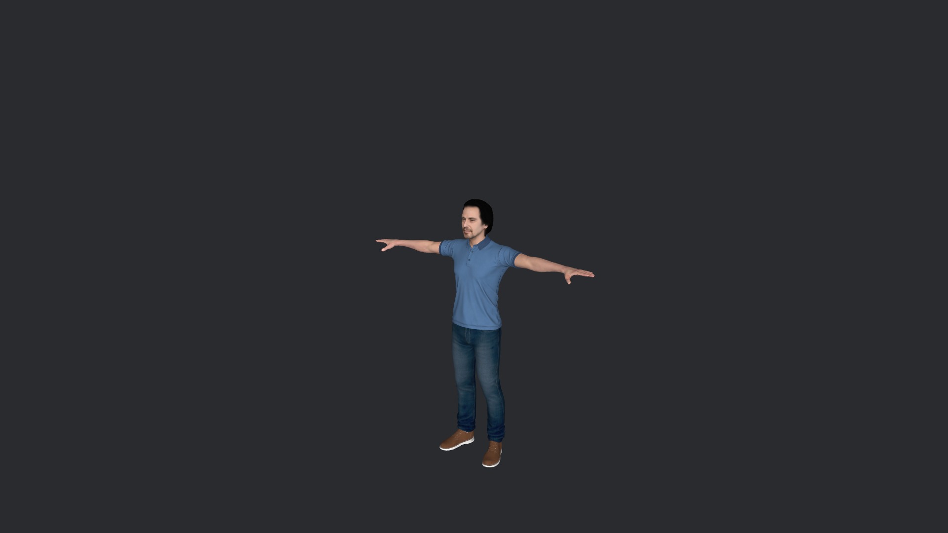 Al-Pacino Hyper Realistic Full Body Fully Rigged 3D Character Low-poly 3D model_15