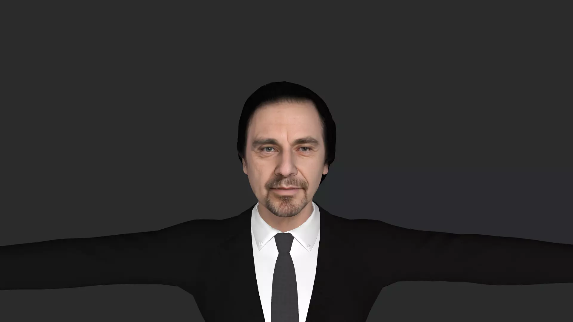 Al-Pacino Hyper Realistic Full Body Fully Rigged 3D Character Low-poly 3D model_0