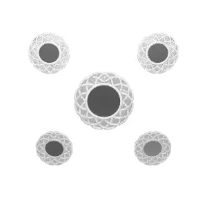 Decorative Mirrors Set for Home Improvement - Elegant Design Low-poly 3D model_0