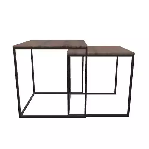 Set of 2 Modern Square Coffee Tables for Contemporary Furniture
