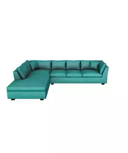 Turquoise Velvet Luxury Sectional Sofa for Modern Living Room