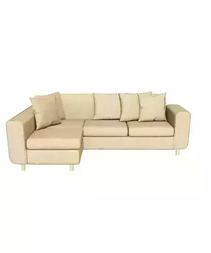 Modern Living Room Sectional Sofa 3D Model
