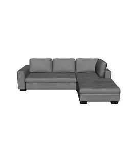 Modern Gray Fabric Sectional Sofa - Comfortable and Stylish Furniture