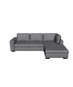 Modern Gray Fabric Sectional Sofa - Comfortable and Stylish F... Low-poly 3D model_0