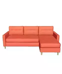 Sectional Sofa 3D Model for Living Room - High-Quality Furniture