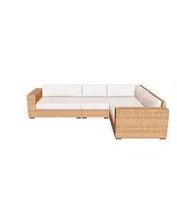 Versatile Interchangeable Sectional Sofa 3D Model - Perfect for Home Interiors