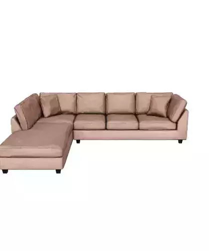 Premium Sectional Pad Bed 3D Model for Interior Design