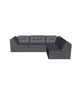 4-Piece Modular Sectional Sofa for Home Interiors