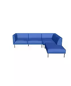 Modern Blue Sectional Sofa - Stylish Living Room Furniture
