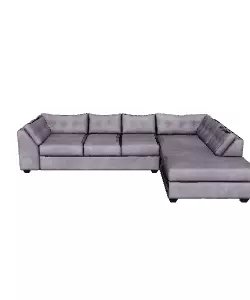 Modern Grey Sectional Sofa 3D Model Low-poly 3D model_0