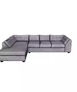 3D Model Gray Fabric Sectional Lift Sofa
