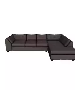 Contemporary Gray Sectional Sofa with Liftable Chaise Lounge