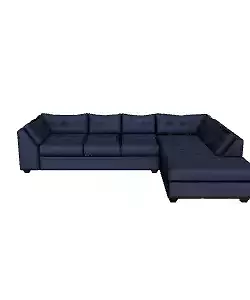 Modern Blue Sectional Sofa - Stylish Living Room Furniture