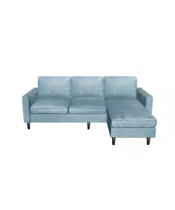 Modern Sectional Chaise Sofa 3D Model for Interiors Low-poly 3D model_0