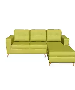 Modern Right-Aligned Red Sectional Sofa 3D Model for Living Room