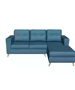 Modern Right-Facing Red Sectional Sofa 3D Model for Living Rooms