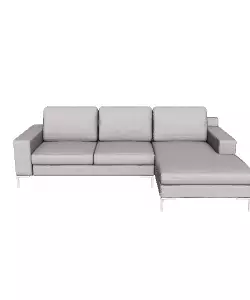 Modern Living Room Sectional Sofa 3D Model Low-poly 3D model_0