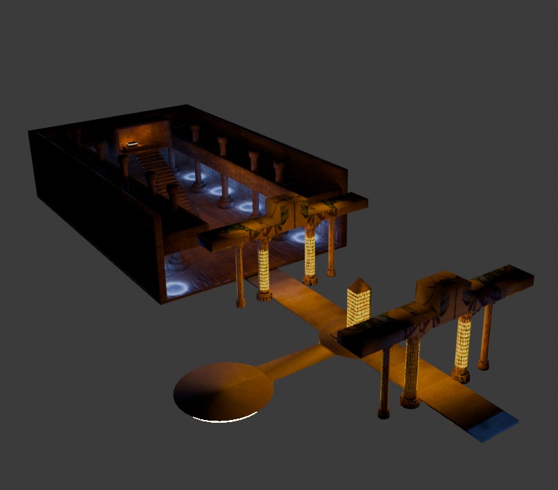 Ancient Virtual Temple - Metaverse Ready 3D model_2