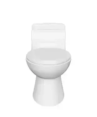 Modern One-Piece Toilet 3D Model for Bathroom Design