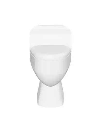 Advanced Round Toilet 3D Model for Detailed Bathroom Design