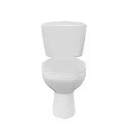 White Bathroom Sanitary Fixture 3D Model