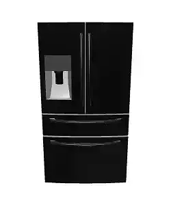 High-Quality French Door Refrigerator 3D Model