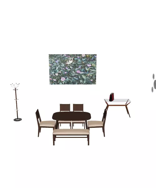 Stylish Modern Living Room Sofa 3D Model Low-poly 3D model_0