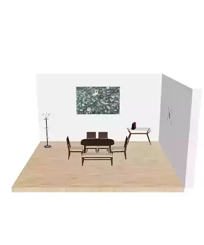 Modern Living Room Sofa 3D Model