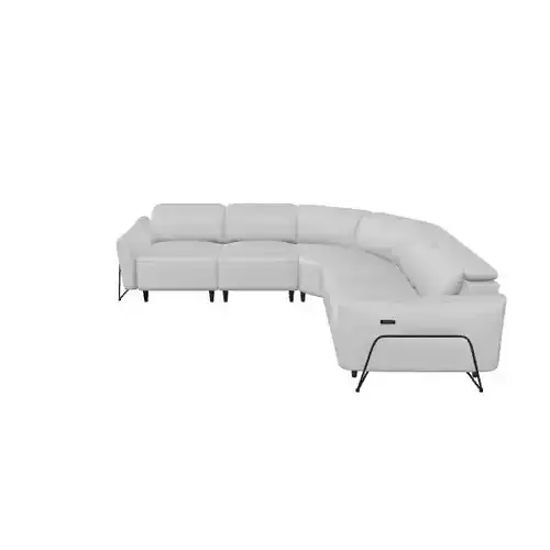 Electric Reclinable Sectional Sofa 3D Model